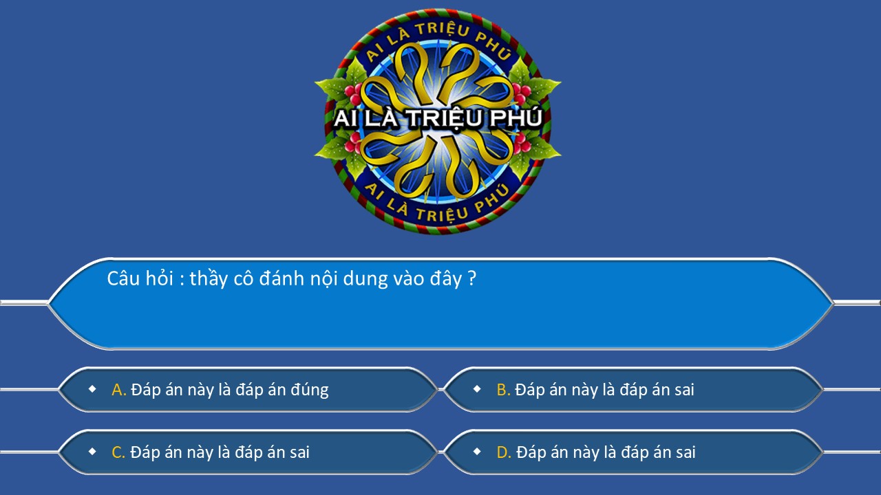 Game Ai Là Triệu Phú